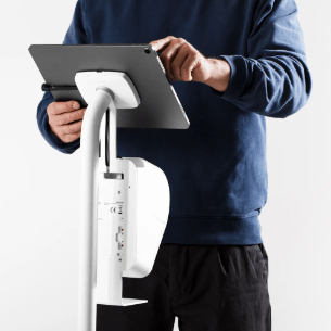 Bouncepad Universal Floor Stand Core Elevate + Brother Printer Mount