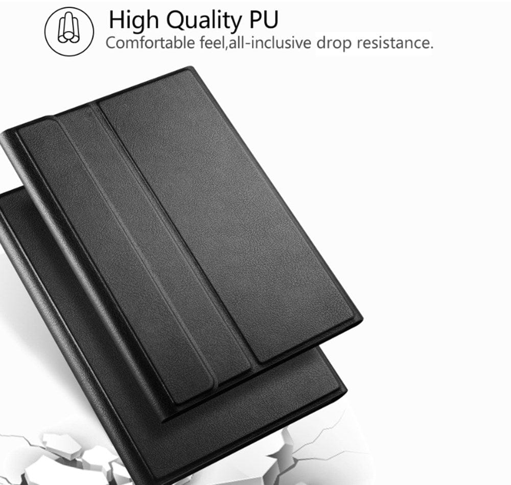 Generic - Grip Case Tablet Enclosure Bluetooth Keyboard with Leather Folio for Galaxy Tab A11+ (2025)
