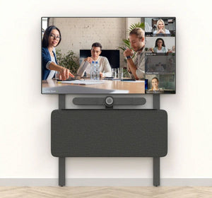 Heckler AV Hardware Black Grey Video Meeting Hub is streamlined with high-quality video conferencing