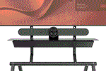 Heckler TV Cart Accessory Rally Bar Mount for Heckler Mobile Fleet - Black