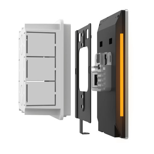 Streamlined automation device with 4GB RAM, 32GB storage, and universal gang-box support