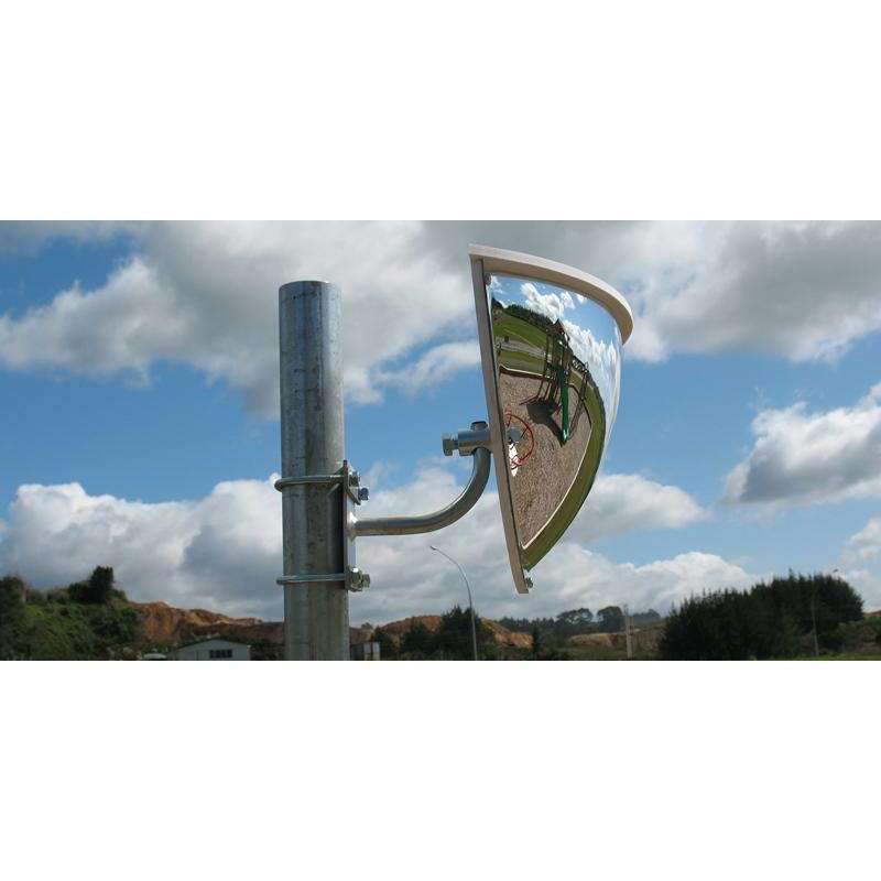Acril Convex Security Mirror Outdoor DeLuxe Half Dome Mirror