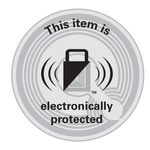 Checkpoint Soft Tag 2933 RF EP Clear Padlock Roll (33mm) - 2000 p/roll