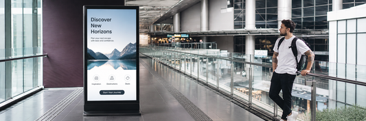Digital signage at the airport