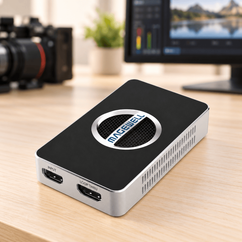 Magewell USB capture in a workspace