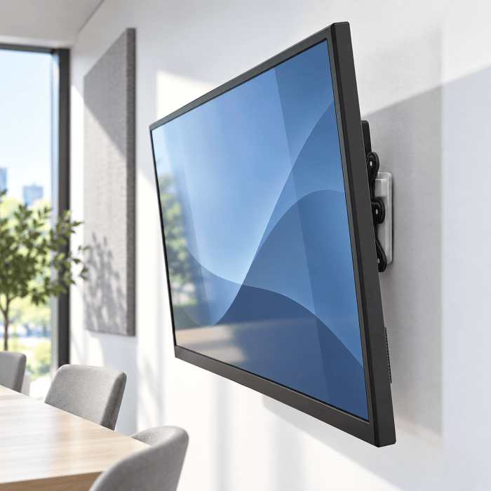 Professionally Mounted Meeting Room Display
