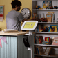 Bouncepad iPad Floor Stand Elevate + Brother Printer Mount - iPad