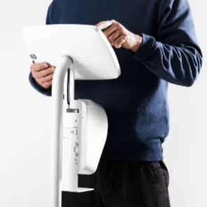 Bouncepad iPad Floor Stand Elevate + Brother Printer Mount - iPad