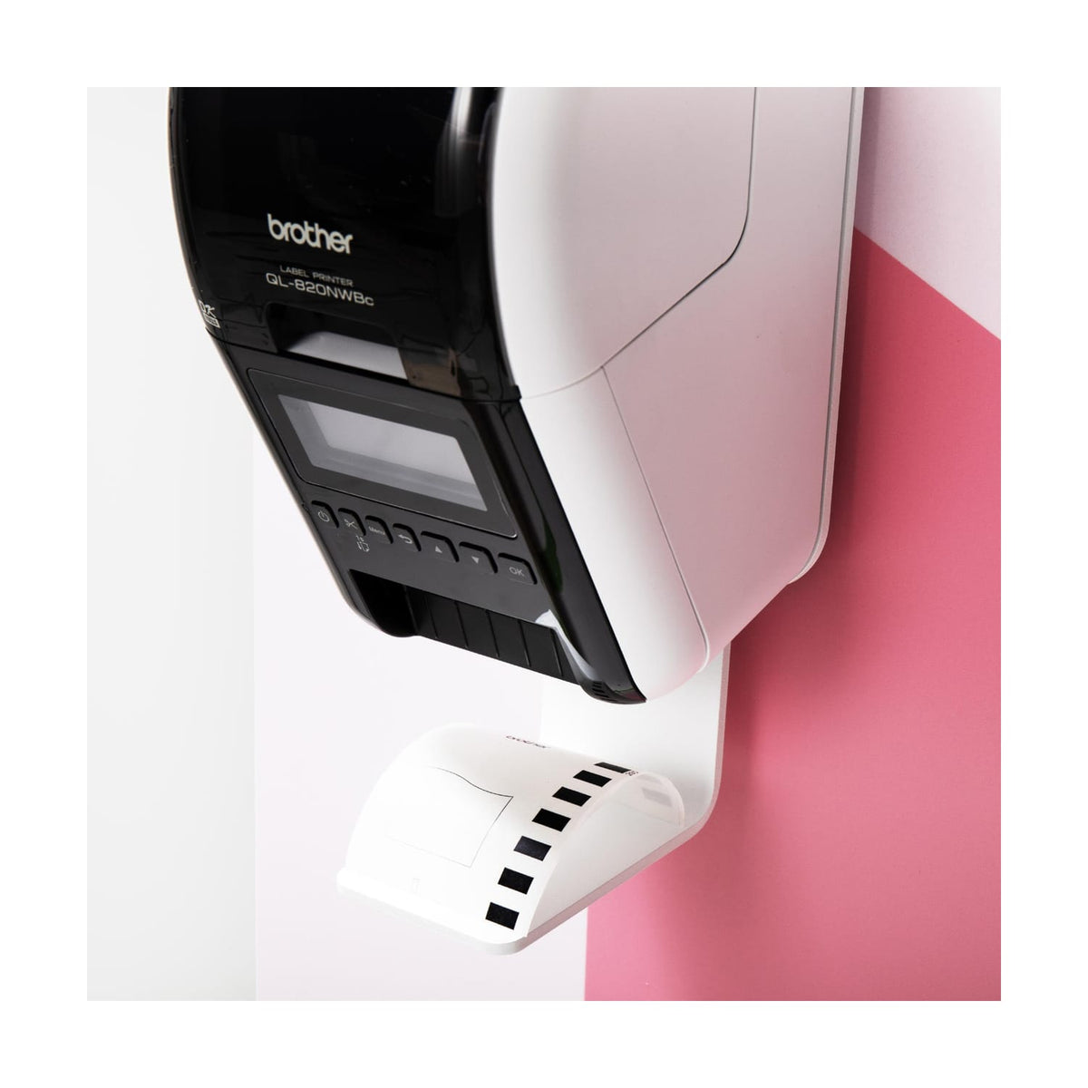 Bouncepad Tablet Floor Stand Wing + Magnetic Branding Panel + Brother Printer Mount