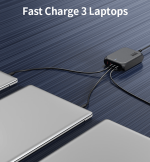 C-Link Tablet Enclosure 188W GaN Fast Charge MultiPort USB-C PD 3.1 Charger - 3x USB-C & 2x USB-A