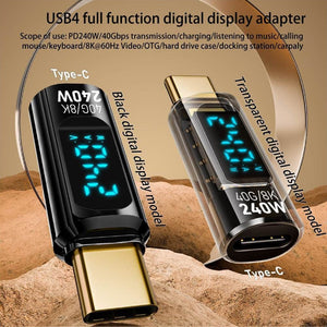 C-Link Tablet Enclosure USB-C 240W Power Delivery Adapter USB4, PD 3.1, 8K Video Support