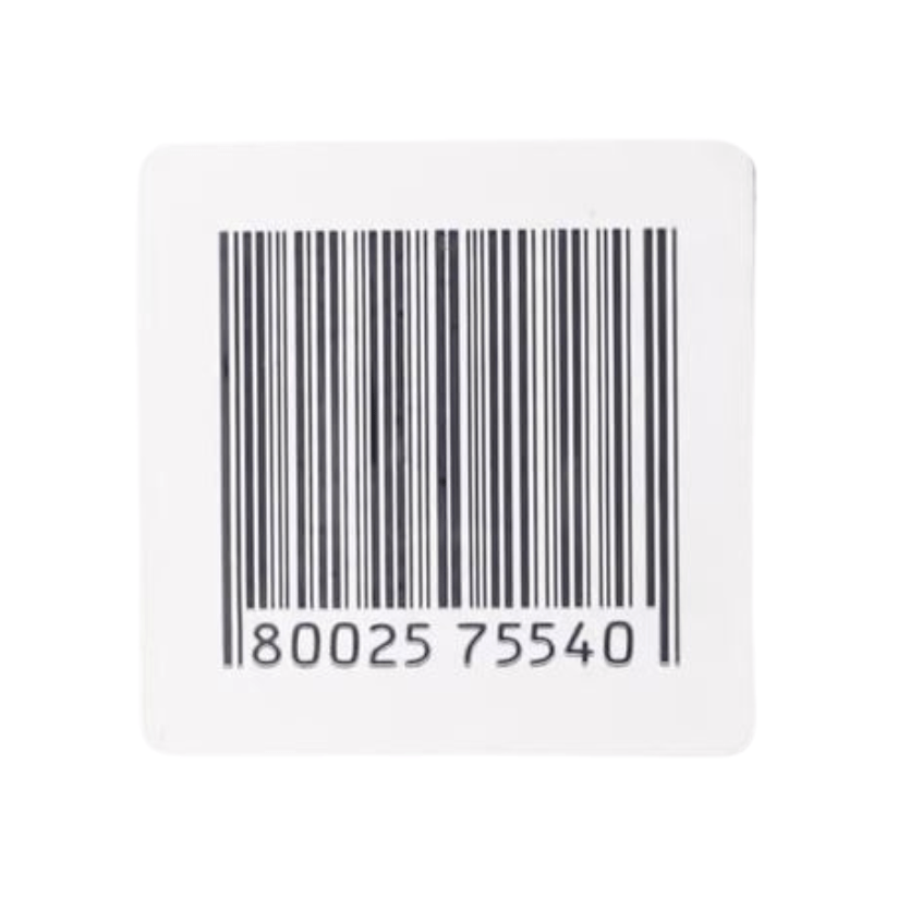 Checkpoint Soft Tag 410 RF White with Dummy Barcode Label (38mm x 40mm )