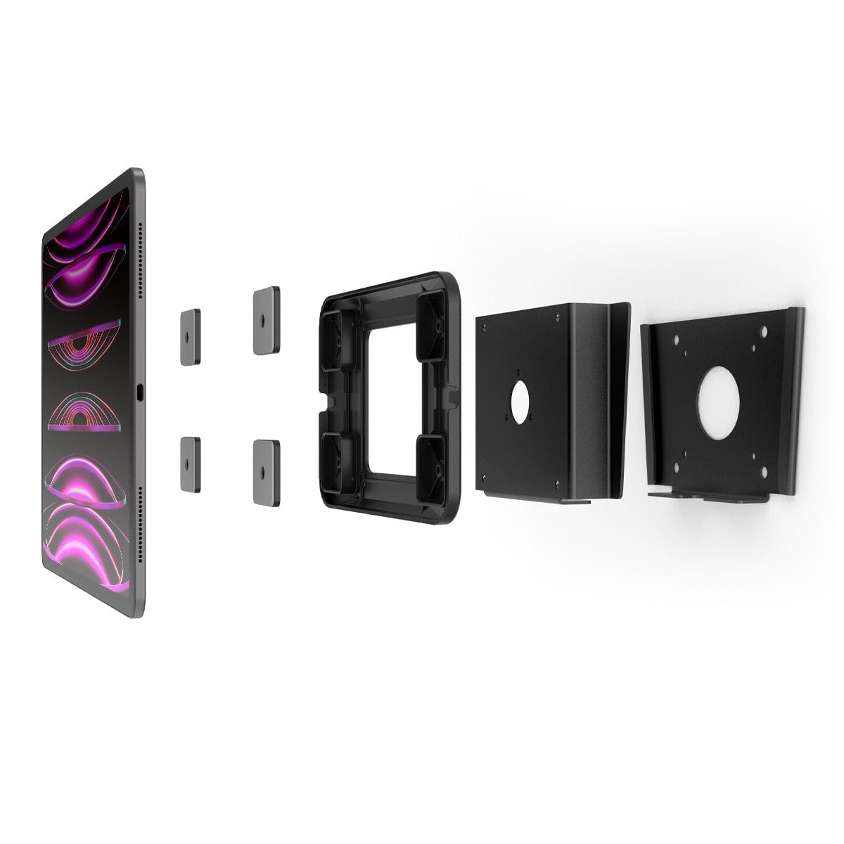Compulocks Universal Wall Mount Black Universal Invisible Tablet Wall Mount