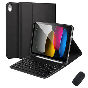 Generic - Grip Case Tablet Case Bluetooth Keyboard with Leather Folio for iPad Air 11 6th Gen