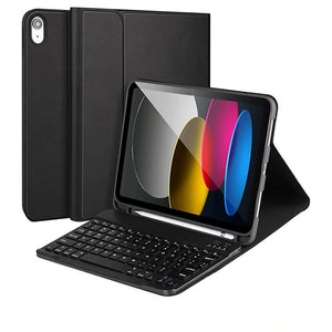 Generic - Grip Case Tablet Case Bluetooth Keyboard with Leather Folio for iPad Air 11 6th Gen