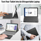 Generic - Grip Case Tablet Enclosure Bluetooth Keyboard with Leather Folio for Galaxy Tab A11+ (2025)