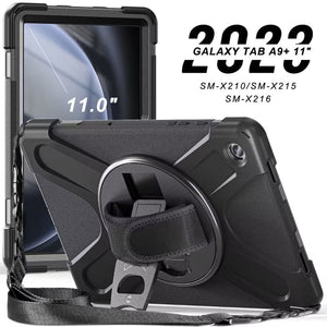 Generic - Grip Case Tablet Enclosure Shoulder and Hand Strap Case - Samsung Galaxy Tab A9+ 11