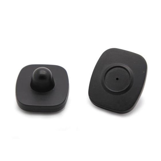 Mini square tag black 43x52mm for RF 8.2MHz retail security systems
