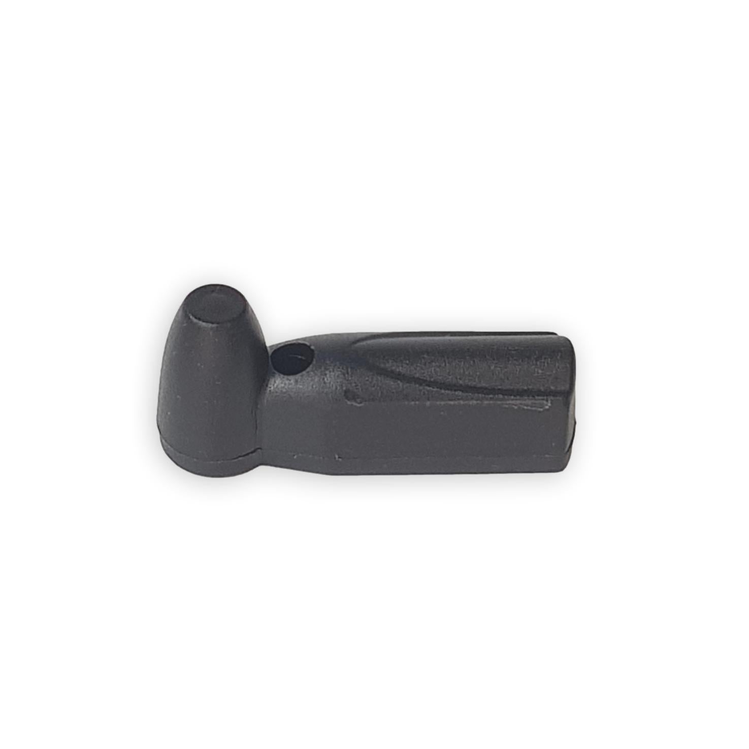 Pencil tag for steel lanyard providing high-level anti-theft protection