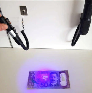 Ultraviolet Flashlight is a powerful tool designed for quick and reliable verification of banknotes and security markings