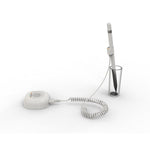 Generic Loss Prevention White Anti-Theft Alarm Tether with Wing for Pen - 100dB Security Cable