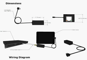 Converts PoE to USB-C for reliable charging and wired data on tablets and kiosks.