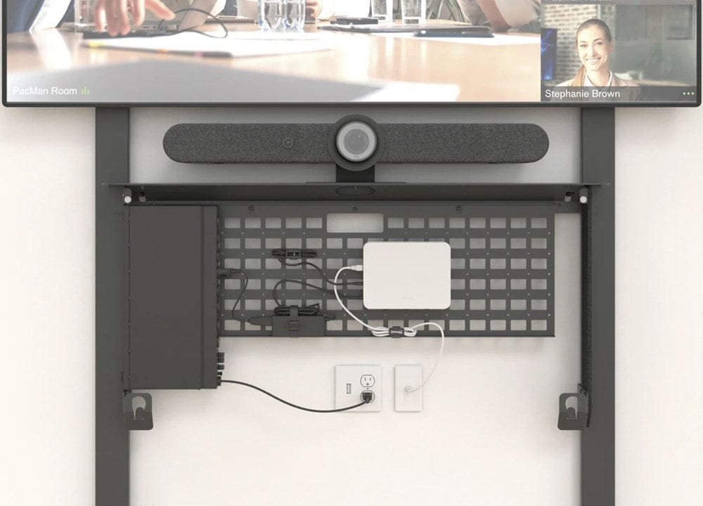 Heckler AV Hardware Black Grey Video Meeting Hub for Heckler AV Wall