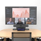 Durable, low-profile stand with built-in cable routing for neat AV setups.