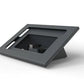 Close-up of Zoom Room Console showing commercial-grade build and theft-resistant design for retail environments.