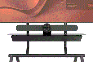 Heckler TV Cart Accessory Rally Bar Mount for Heckler Mobile Fleet - Black