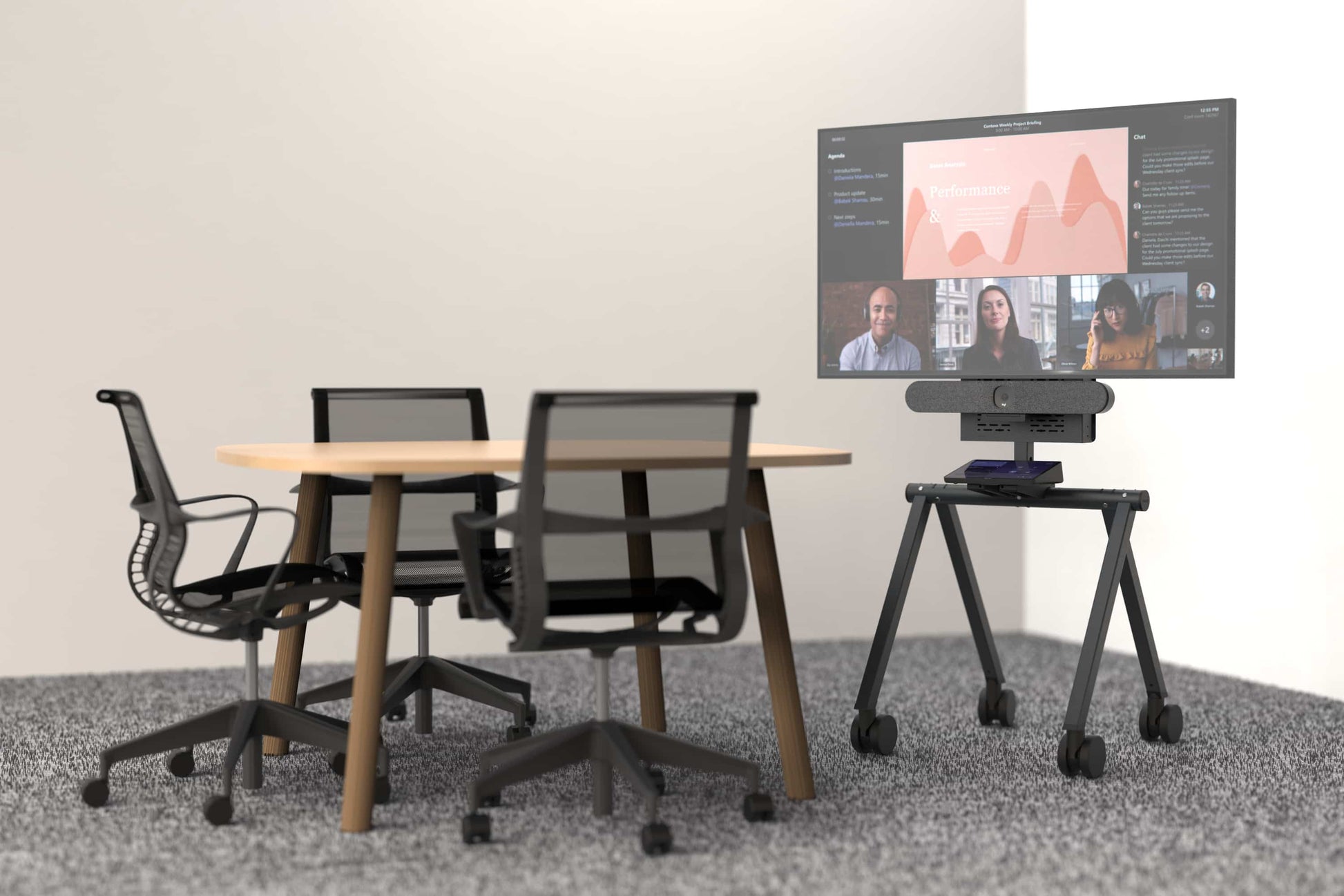 Heckler TV Cart Cast Heckler Express Install Rolling Stand