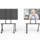 Heckler Collaboration Stand (H1040-BK) in a collaborative workspace, supporting a large interactive display.