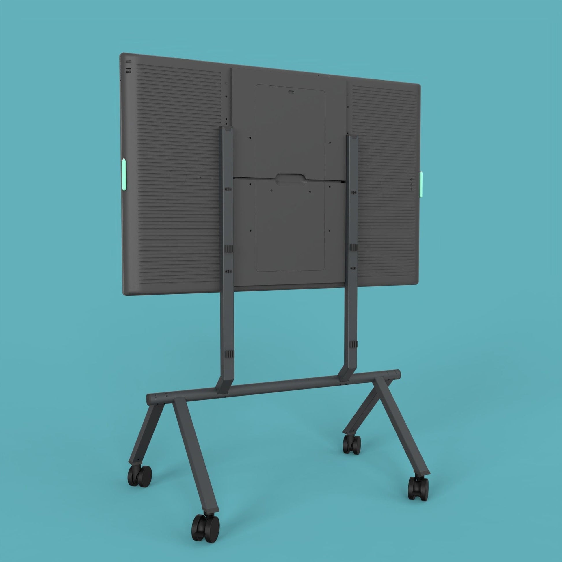 Heckler TV Cart Stand for Rally Board 65 - Fixed Height - Black Grey