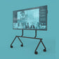 Heckler XL Display Stand (H1050-BK), side view with oversized 5-inch locking casters