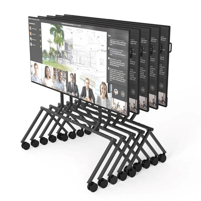 Heckler XL Display Stand (H1050-BK), supporting a 105-inch screen with wide VESA mount