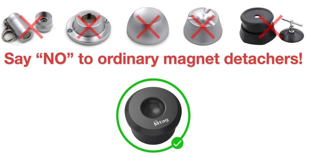 Mitag Loss Prevention Mitag Clip Starter Pack - Includes Detacher and 100 tags