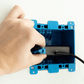Compact PoE++ to USB-C adapter with LED indicators for power and connectivity status.