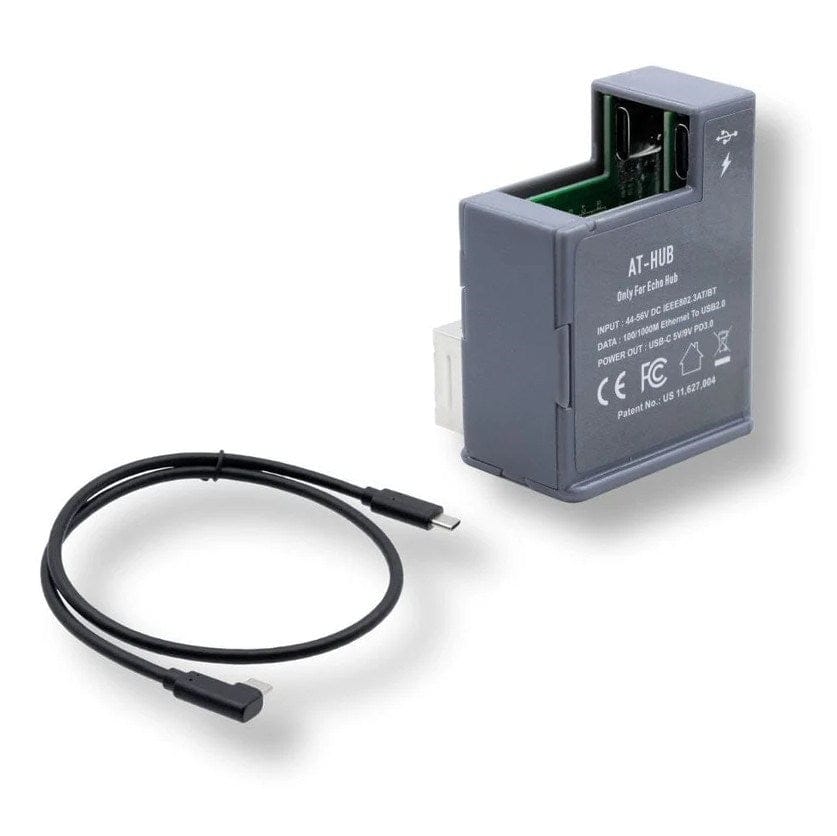 POE Texas AV Hardware PoE+ to USB-C Power & Data In-Wall Converter – 25W (Designed for Amazon Echo Hub)