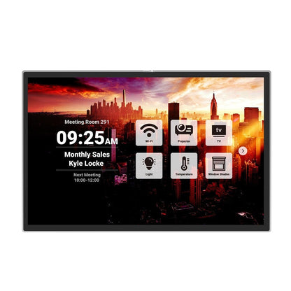 Qbic Luminen Pro 15" Panel PC (HC-1570M-PW), PoE room booking display with LED status lights, additional view 4