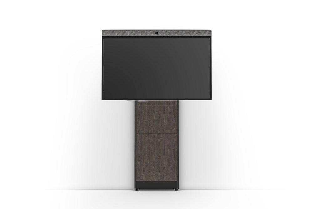Salamander Designs AV Hardware Wenge Oak Front, Black Trim Strut 170 Wall System