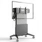 Salamander Designs TV Cart Graphite Grey Electric Lift and Tilt Mobile Stand