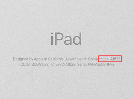 How to Find your iPad Model number