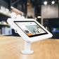 Close-up of Tab Secure enclosure securing Surface Go with exposed camera and sleek finish
