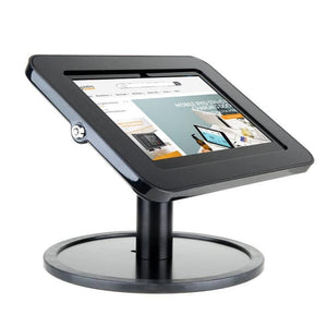 Tab Secure Table Top for iPad with anti-glare tilt adjustment and exposed camera.
