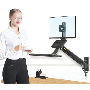 Wall Mounted Standing Workstation for 19"-27"  Screens