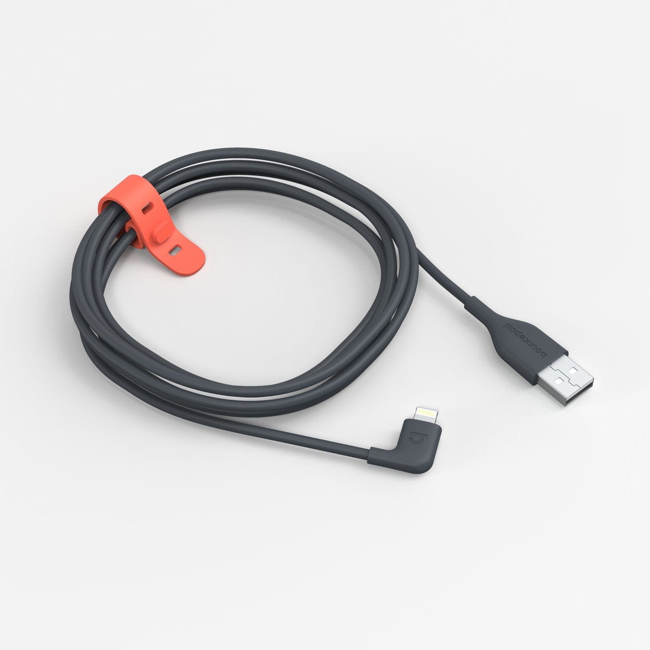 Bouncepad Cables & Power 2m Lightning to USB-A Right Angled (MFI Approved) - Black