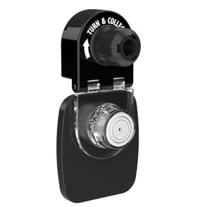 SpinTag for hard tags offers safe, secure peg display with a built-in retractable pin.