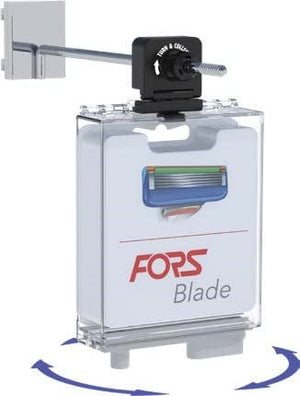 SpinTag for ForsTag safer box features a hinged hook for easier secure placement.