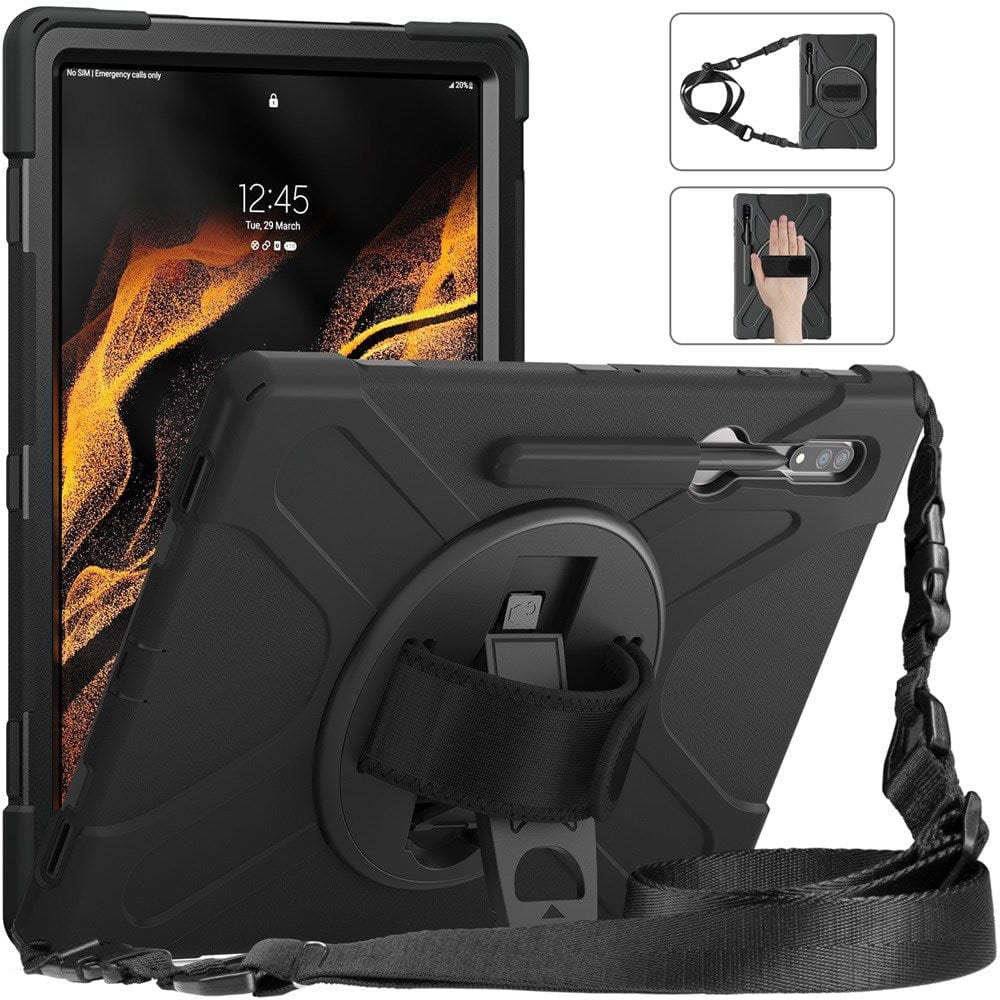 Generic - Grip Case Tablet Case Shoulder and Hand Strap Case - Samsung S8 Ultra