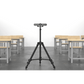 Logitech MeetUp with Tripod Mount set up at instructor eye-line, enhancing classroom video capture without blocking views.